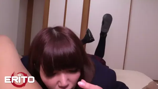 Erito - Hairy schoolgirl enjoyed a cock inside her