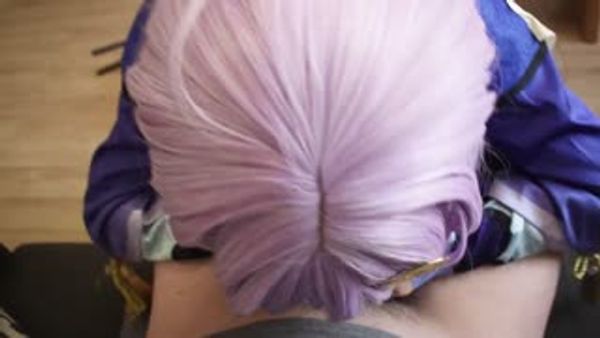 COS元神七七翘起可爱小屁屁让主人爸爸后入小蜜穴，超极品合法卡哇伊小母狗！