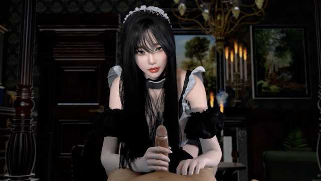 【3D动画】清晨的手交叫醒服务，无码丝袜女仆用鲜嫩的玉手帮你撸醒 让你有个美好的开始