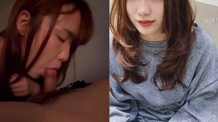 朴实可爱的小美女激情卖力的帮我的大肉棒口交，只希望我把肉棒后入插入她的骚逼