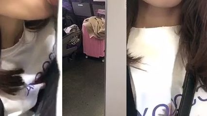 在高铁上搭讪了帅哥去厕所帮他口交，用超厉害的口交勾引他，自拍口交露脸视频