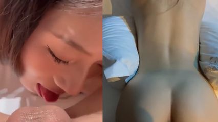 清纯反差婊美女 女友露脸口交 上位骑乘前后摇动 后入抽插撞击到高潮呻吟 ！