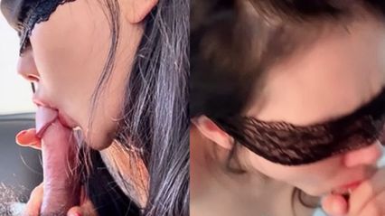 蒙面性感美女 口交大鸡巴口爆颜射到满脸都是白浆后吞精