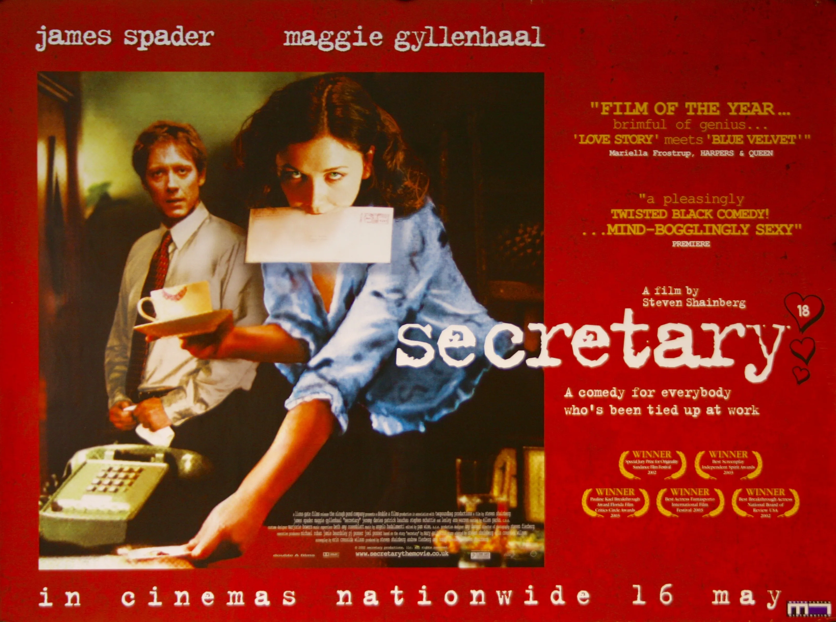 秘书 风流老板俏秘书 Secretary 英语中字 Maggie Gyllenhaal