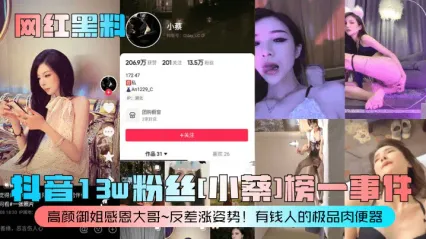 抖音14万粉丝网红 小蔡 沦为榜一大哥的母狗肉便器 不雅性爱自慰视频大合集惨遭流出