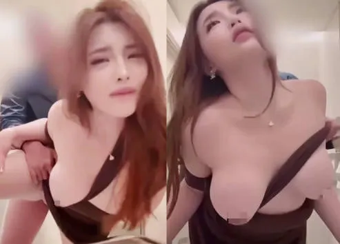 长腿巨乳骚货御姐在厕所被大屌后入粗暴抽插到高潮腿软快站不住 隐忍的神情让人看了就想射了
