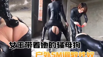 女王带着她的骚母狗户外SM调教性奴滴蜡跪舔钻跨假JB插逼 全集