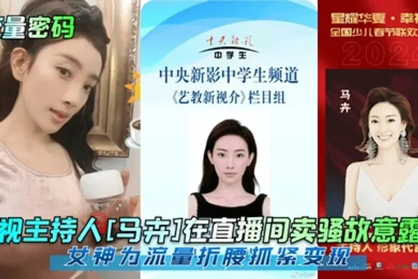 流量密码央视主持人马卉在直播间卖骚故意露点女神为流量折腰抓紧变现 全集