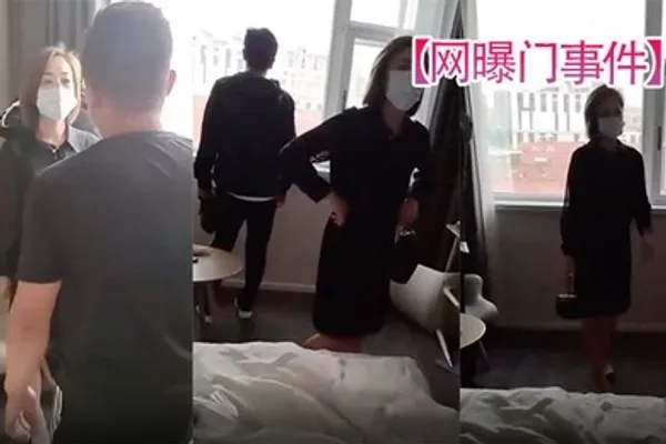 网曝门事件青岛某公司女秘书背着老公和下属酒店偷欢被抓奸在床全程录像 全集