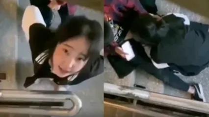 高中生泄密流出高中生情侣在学校楼梯间激情做爱被偷拍上传到网上了 全集