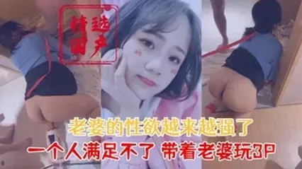 Wife's 3P Training: Wife's Sex Drive Too Strong for One Man, Taken Out for 3P and Wildly Double-Penetrated from Behind by Two Men, Too Slutty Cover