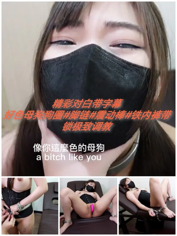 精彩对白带字幕#狗圈#震动棒#铁制内裤