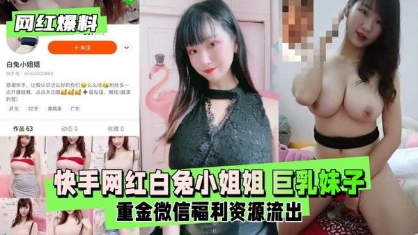 快手网红白兔小姐姐巨乳妹子重金微信福利