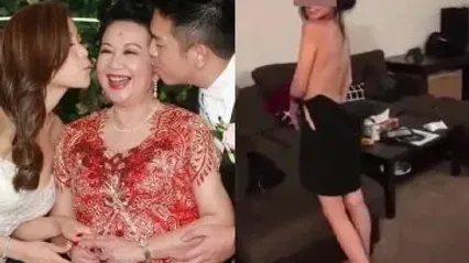 網曝門大事件！疑似薛家燕兒媳陳素怡與外籍男子不雅影片流出 結婚當天在國外網站曝光全網瘋傳 封面
